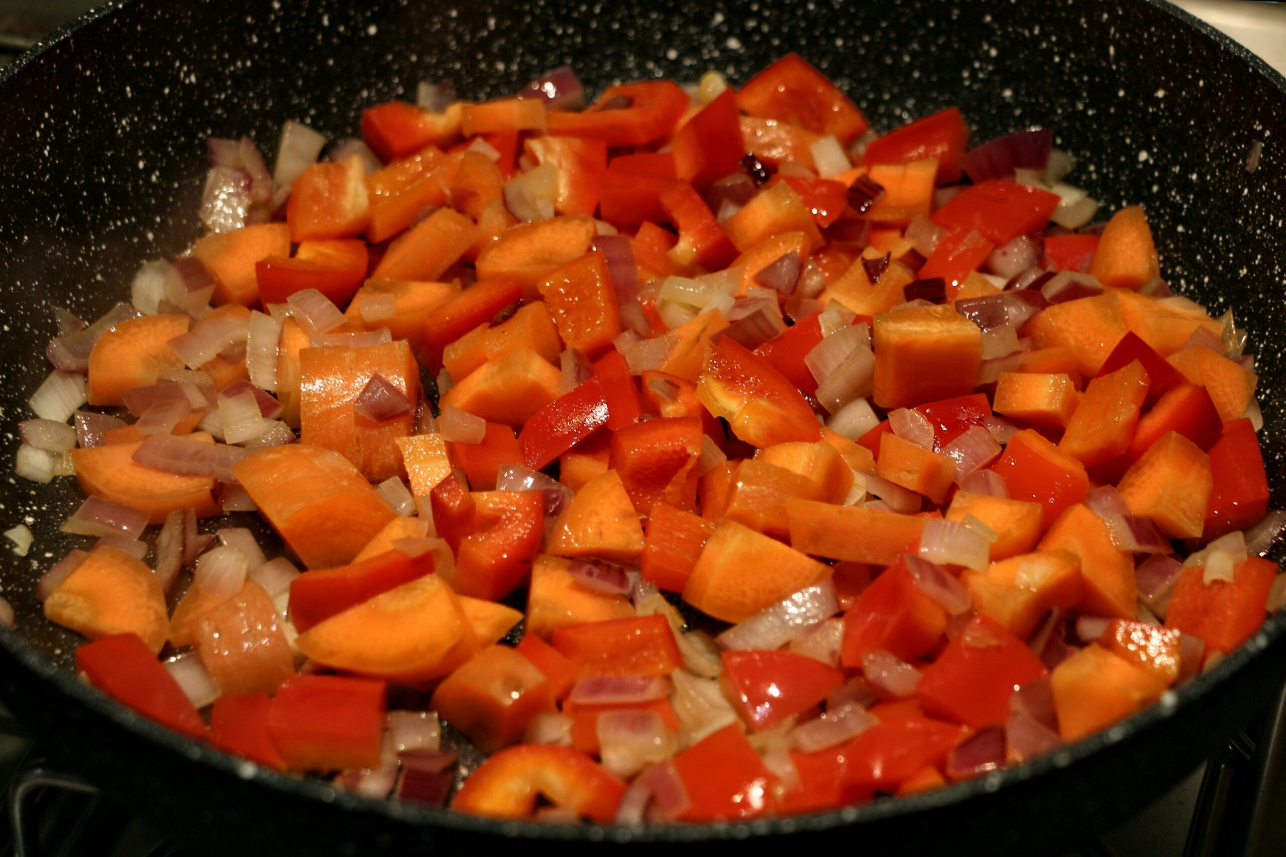 Enjoying a wonderful vegetarian dinner