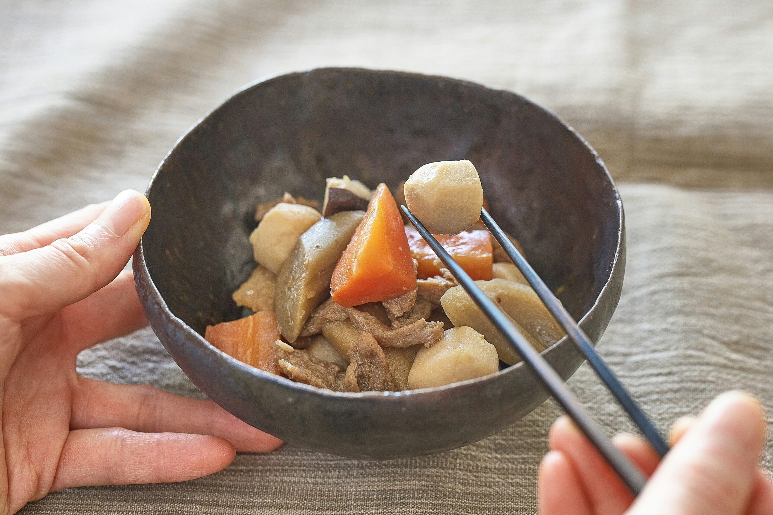 Fresh ingredients used in vegetarian food in Taiwan